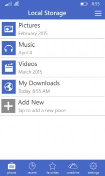 Briefcase — легковесный файловый менеджер для Windows Phone 8.1