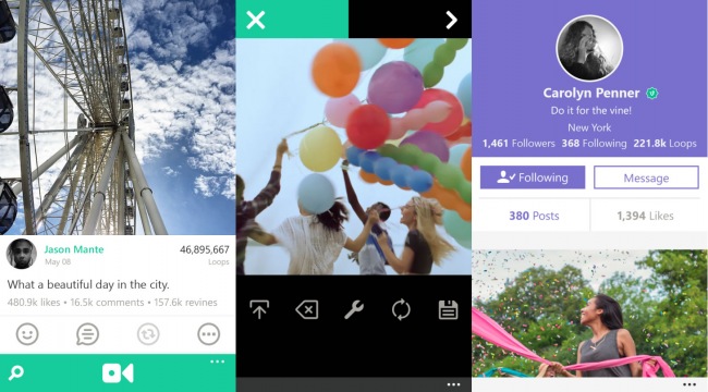    Vine  Windows Phone