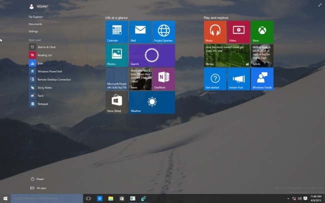 Windows 10 Technical Preview 10056:    