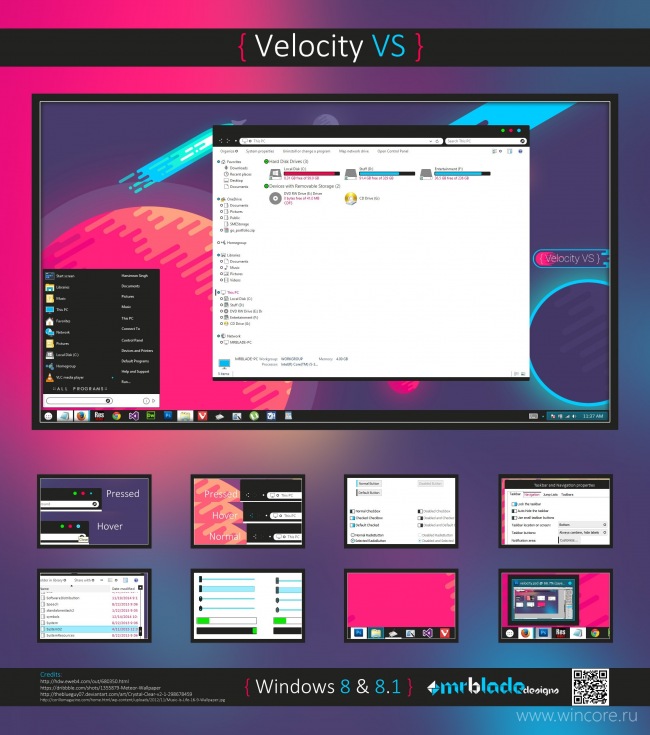 Velocity VS — стильная минималистичная тема с удобным инсталлятором