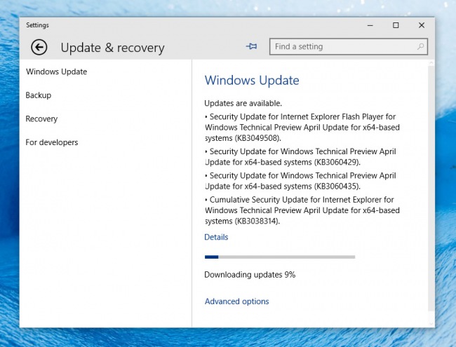  Windows 10 Technical Preview 10061    