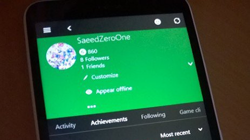Фото: мобильная версия приложения Xbox для Windows 10