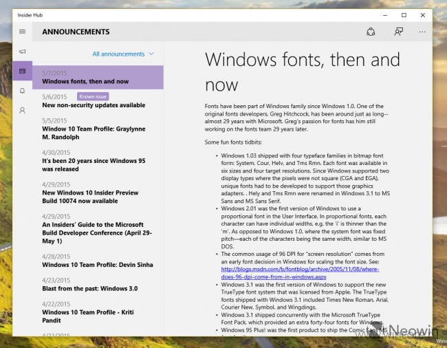   : Windows 10 Insider Preview 10114