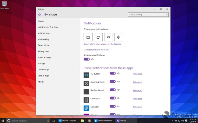   : Windows 10 Insider Preview 10114