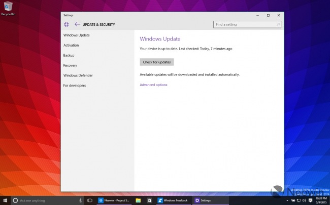   : Windows 10 Insider Preview 10114