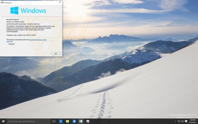  Windows 10 Enterprise Insider Preview 10120  10123