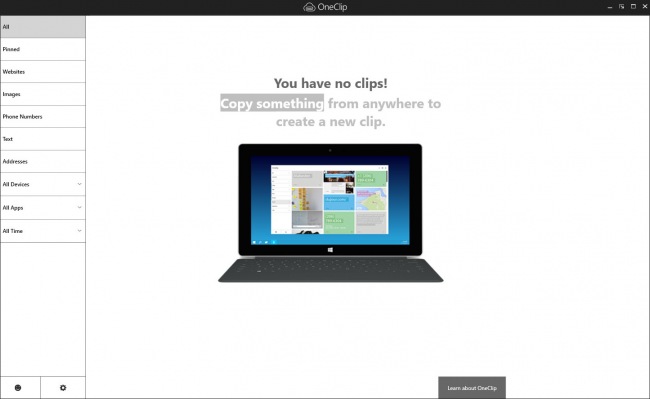 Microsoft готовит универсальное приложение облачного буфера обмена OneClip