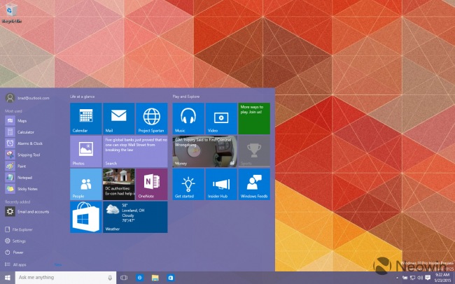 Windows 10 Insider Preview 10125: новые иконки, списки переходов и другие улучшения