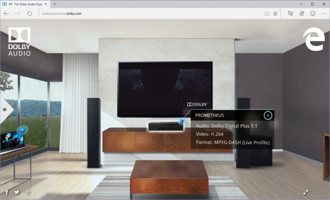 Microsoft Edge   Dolby Digital Plus