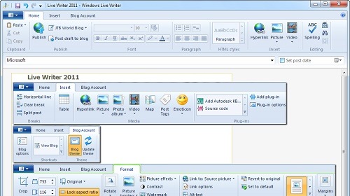 Microsoft    Windows Live Writer