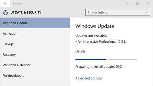      Windows 10 Insider Preview 10158  