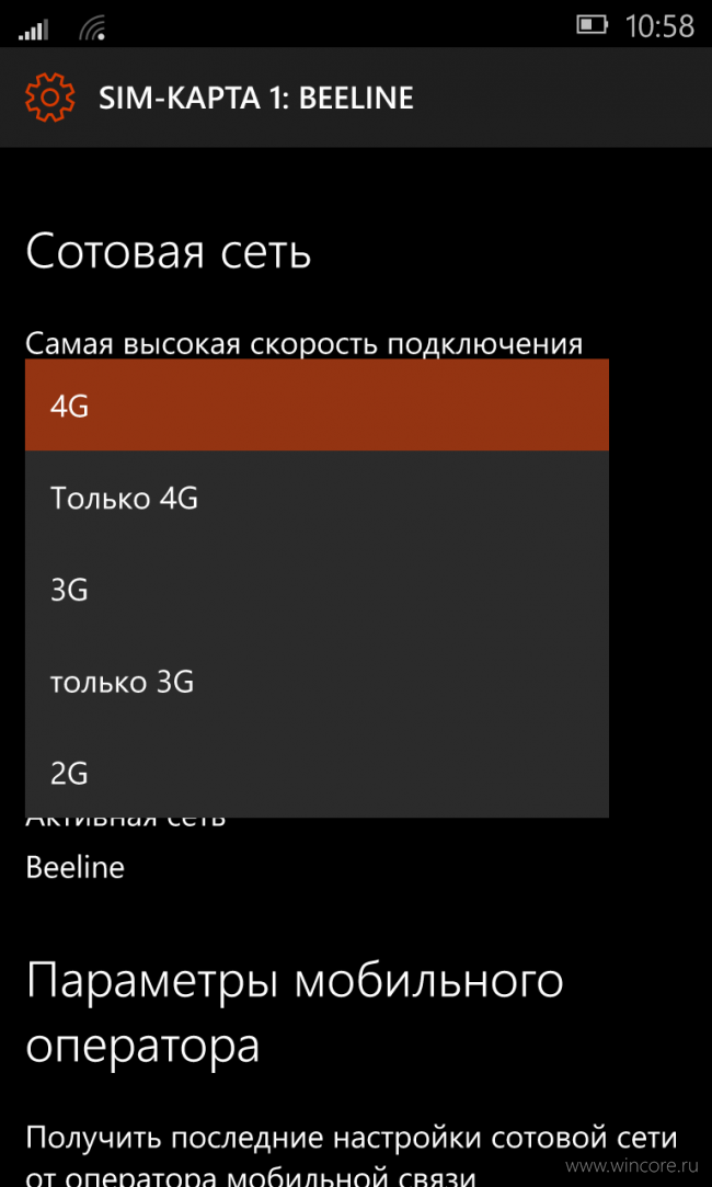  Windows 10 Mobile       