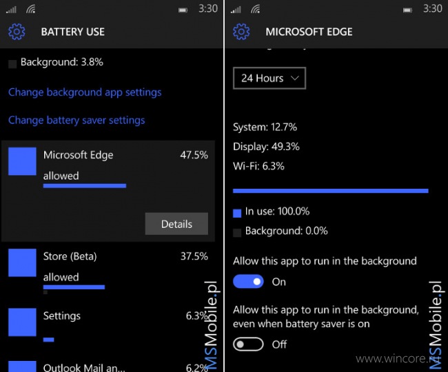 Скриншоты Windows 10 Mobile build 10149