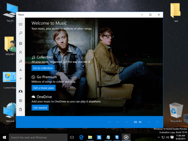    Windows 10 Insider Preview Build 10154