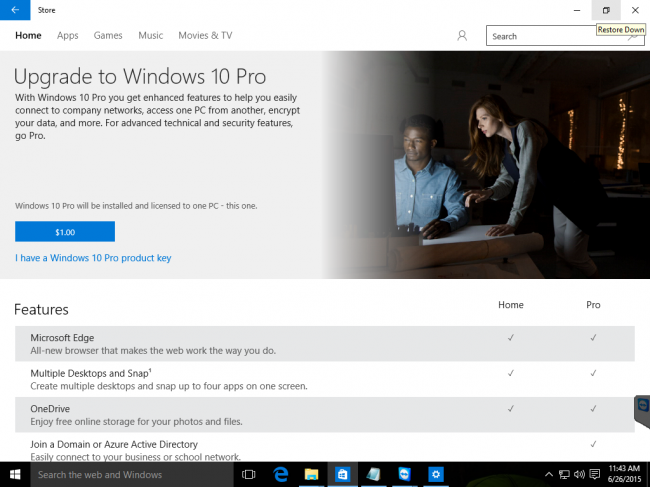    Windows 10 Insider Preview Build 10154