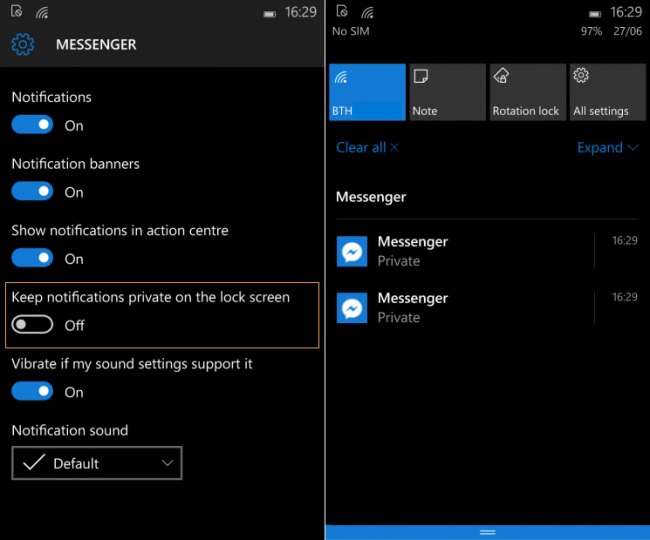 Windows 10 Mobile:   ,    