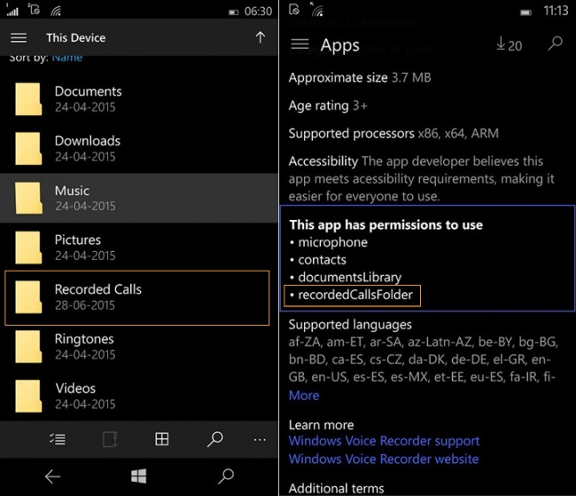 Windows 10 Mobile:   ,    