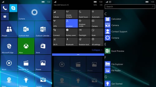 Windows 10 Mobile Insider Preview 10166     