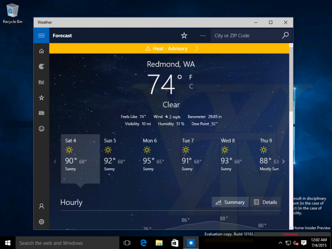 : Windows 10 Insider Preview 10163