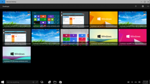    Microsoft Remote Desktop  Windows 10