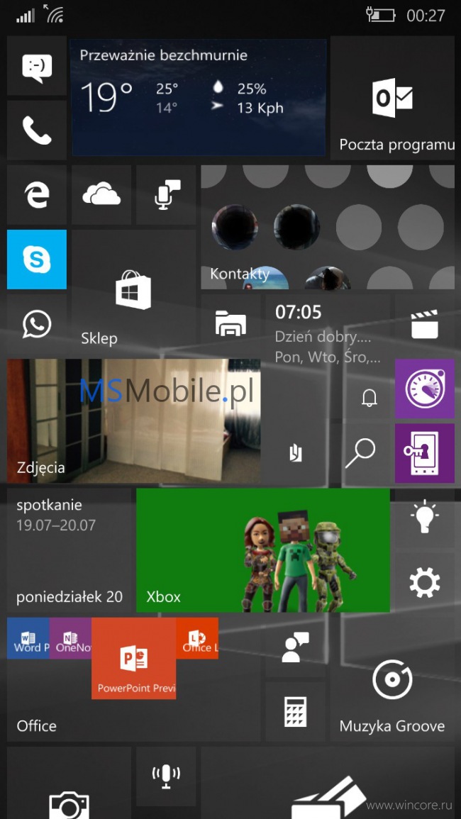    Windows 10 Mobile     