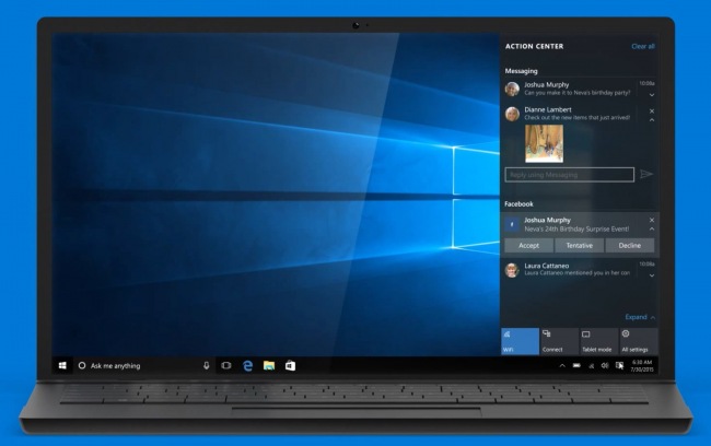 Приложение Сообщения для Windows 10 мелькнуло в промо-ролике