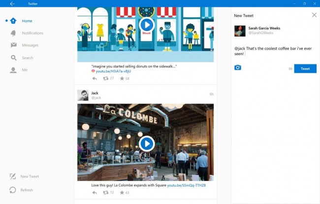 Для Windows 10 готовится новая версия приложения Twitter