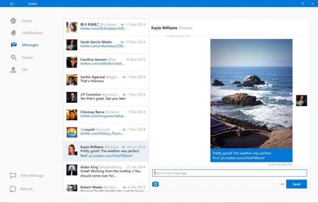 Для Windows 10 готовится новая версия приложения Twitter