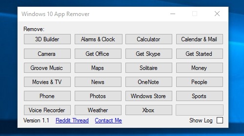 Windows 10 App Remover — удаляем предустановленные приложения