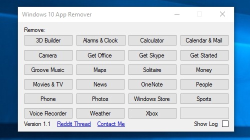 Windows 10 App Remover    