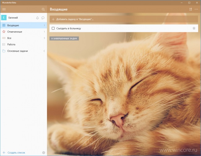  -  Wunderlist  Windows 10