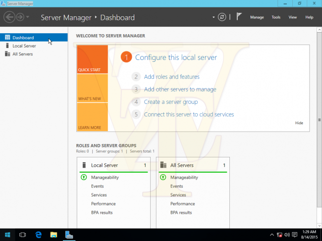    Windows Server 2016 Technical Preview 3 build 10514