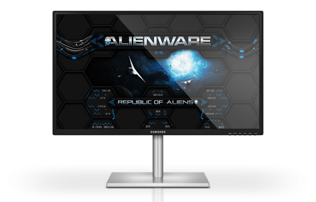 Alienware Wormhole BLUE     Rainmeter