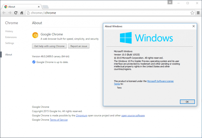  Google     64-  Chrome    Windows 10