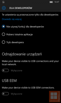 Windows 10 Mobile получит поддержку Ethernet-адаптеров