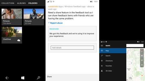      Windows 10 Mobile Insider Preview 10536