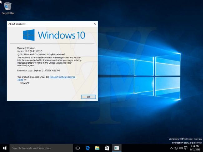 [] Windows 10 Insider Preview 10537      