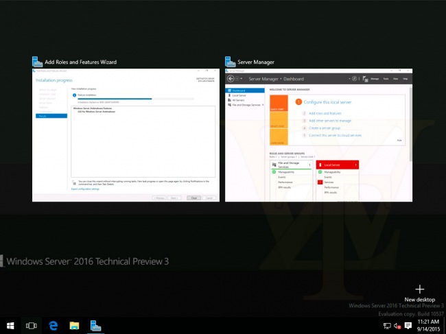 В сеть попал установочный образ Windows Server 2016 Technical Preview 3 Build 10537