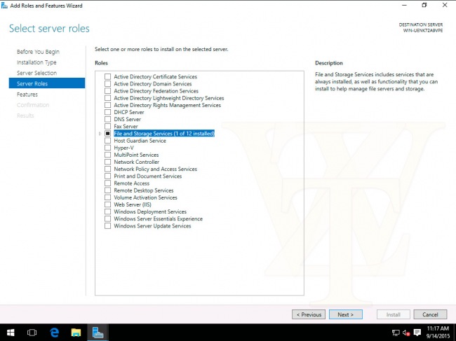      Windows Server 2016 Technical Preview 3 Build 10537