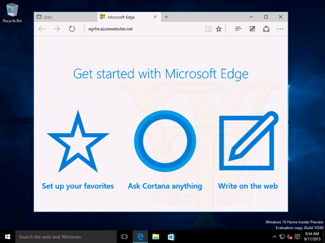 Скриншоты Windows 10 Insider Preview 10540