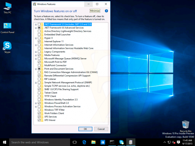  Windows 10 Insider Preview 10540