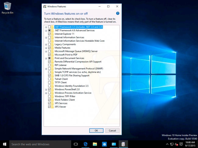  Windows 10 Insider Preview 10540