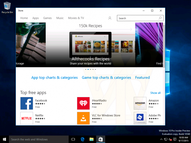  Windows 10 Insider Preview 10540