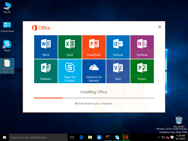 Скриншоты Windows 10 Insider Preview 10540