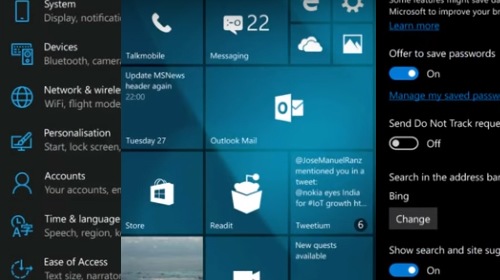 Windows 10 Mobile Insider Preview 10581  