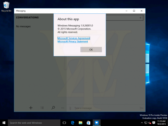    Windows 10 Insider Preview 10558