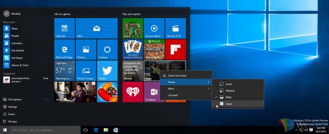 В сеть утекла Windows 10 Insider Preview 10558