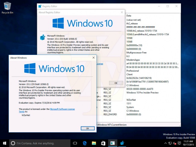       Windows 10 Insider Preview