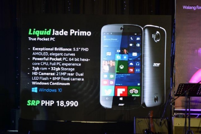 [Обновлено] Acer Liquid Jade Primo получит привлекательный ценник