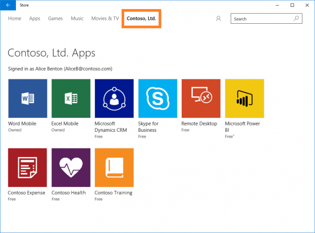 Microsoft запустила Магазин Windows для бизнеса